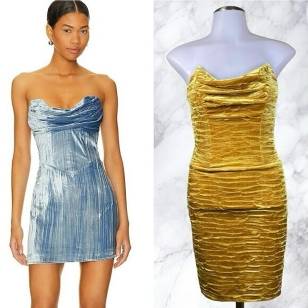 House of Harlow 1960 xREVOLVE Balley Mini Dress - Gold